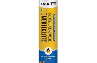 Tata 1mg Glutathione Effervescent Tablet with Vitamin C, E & Hyaluronic Acid, Berry Flavour
