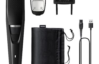 Philips Pro Beard Trimmer And Styler For Men| Titanium Blades| 2.5X Higher Precision| Beard Sense Tech|5 Mins Quick Charge| 20 Length Settings| 6X Longer Battery Life| New Model – Bt3441/30