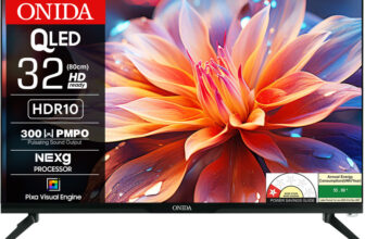 ONIDA 80 cm (32 inch) QLED HD Ready Smart Google TV 2024 Edition with Dolby Digital & HDR 10(QZ32HI)