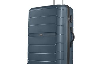Aristocrat Liberty Large (Check-in) Trolley Bag, 78Cm | Combination Lock | 8 Wheels | 3 Years International Warranty | Spanish Blue