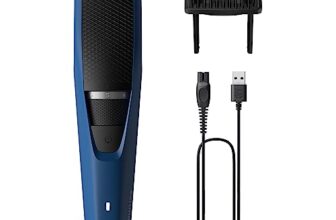Philips Skin Friendly Beard Trimmer For Men| Lift & Trim Technology|10 Length Settings|15 Mins Quick Charge| Self Sharpening Blades|Cordless & Rechargeable|3 Year Warranty|Bt3303/30,Blue