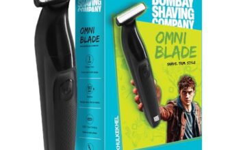Bombay Shaving Company Omniblade 3-In-1 Beard And Body Trimmer For Men | Trim, Style, Shave | Type C Flash Charging | Multi Length Settings Comb, Detachable Blades | Gifts For Men