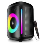 Boat 2025 Launch Partypal 30, 25W Signature Sound, Rgb Leds, Wired Mic For Karaoke, Up To 6H Battery, Tws Mode, Multi Connect, Bluetooth Speaker, Wireless Speaker, Portable Speaker (Premium Black)
