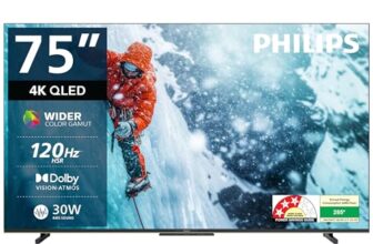 Philips 190 Cm (75 Inch) 8100 Series 4K Ultra Hd Smart Qled Google Tv 75Pqt8100/94