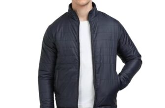 Scott International Winter Puffer Jacket | Mens Nylon Quilted Standard Length | Bomber Full Sleeve Monsoon | Lightweight Winter Wear Mens Jacket