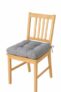 A Decor Soft Cotton Chair Cushion Pad 40×40×4 cm| Comfortable Washable Seat Pad for Dining, Office & Study Chairs Pack of 1| (Grey)