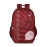 Skybags Klan V2 Polyester 38 Liters 3 Compartment 1 Front Pocket 2 Side Bottle Pockets School Backpack Maroon For Boys And Girls