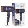 Vega Ionic 1200-1400W Foldable Hair Dryer For Men And Women, Quick & Fast Drying With Ionic Technology & 2 Heat/Speed Settings (Low & High), Cool Shot Button, Detachable Nozzle, Blow Dryer (Vhdh-35)