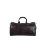 Strutt Dark Maroon Croc Print Genuine Leather Large Duffel Bag (37 Liters)