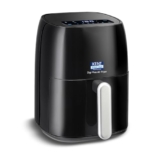 Kent Digi Plus Air Fryer | 4L Capacity & 1300W | Fry, Grill, Roast & Bake | Digital Display & Touch Control Panel | Rapid Heating | 80% Less Oil Usage | High Temperature & Uniform Heating | Black
