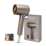 Philips India’S No.1 Hair Styling Brand – Glass Like Shine Hair Dryer 1600W, 4 Heat X Speed Modes, 30M Negativ, Cool Shot, Travel-Friendly, For Indian Hair, Bhd321