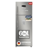 Bosch Max Convert 368L, 3-Star, Inverter Frost Free Double Door Refrigerator With Water Dispenser (Ctc39S03Di, 6-In-1 Convertible, Vitafresh Technology, 2 Cooling System, Shiny Silver)
