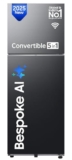 Samsung 419 L, 3 Star, Convertible 5-In-1, Digital Inverter, Frost Free Double Door, Bespoke Ai Wifi Enabled Refrigerator (Rt45Dg6A4Db1Hl, Black Matte/Black Doi)