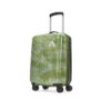 Aristocrat Cabin Combat Trolley Bag, 53 Cm Small Hardside Luggage | 8 Wheels, Combination Lock | Polycarbonate | 5 Year International Warranty | Green