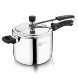 Bergner Tripro Tri-Ply Stainless Steel 5 L Inner Lid Pressure Cooker, Bakelite Safe Grip Handle, Triply Bottom, Healthy Cooking, Even And Faster Heating – Induction And Gas Stove Ready