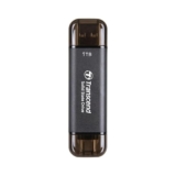 Transcend 310C 1Tb Usb C & Usb A External Portable Ssd, Up To 1,050 Mb/S, 5 Yr Warranty, Black, For Iphone 15 Pro Max, Macbook, Ipad, Laptop And Desktop Ts1Tesd310C