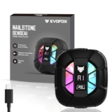 Evofox Hailstone Sense Ai Phone Cooler For Gaming | Magsafe Mobile Cooler With Ai Smart Cooling, Real-Time Display, Silent High-Speed Fan, Rgb Lights, Compact & Portable – Gaming Cooler For Phones