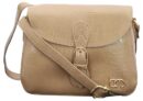 Bagsymalone Unisex Bagsy Malone Vegan Leather Handicrafted Crossbody Sling Bag | Single Shoulder Bag Shoulder Belt (Croco Camel)