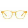 Hustlr Zero Power Bluecut & Antiglare Computer Eyeglasses | Amber Full Rim Square | As Seen On Shark Tank | Peyush Bansal Glasses | For Men & Women | Medium | Lb E14058-W
