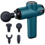 Beurer Mg99 Compact Massage Gun, Mini Deep Tissue Massager With 4 Attachments, Powerful Trigger Point Massage To Relieve Tension, Handheld Massager With 5 Intensity Levels, Rechargeable Battery, Black